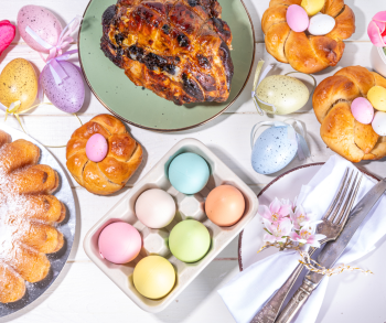 Easter Ham Tablescape