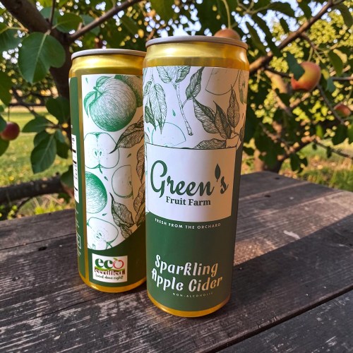 Green's Sparkling Apple Cider Can